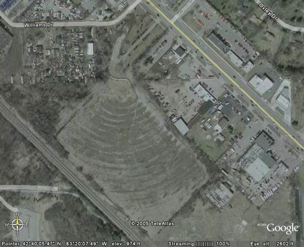 Pontiac Drive-In Theatre - Aerial From Jon